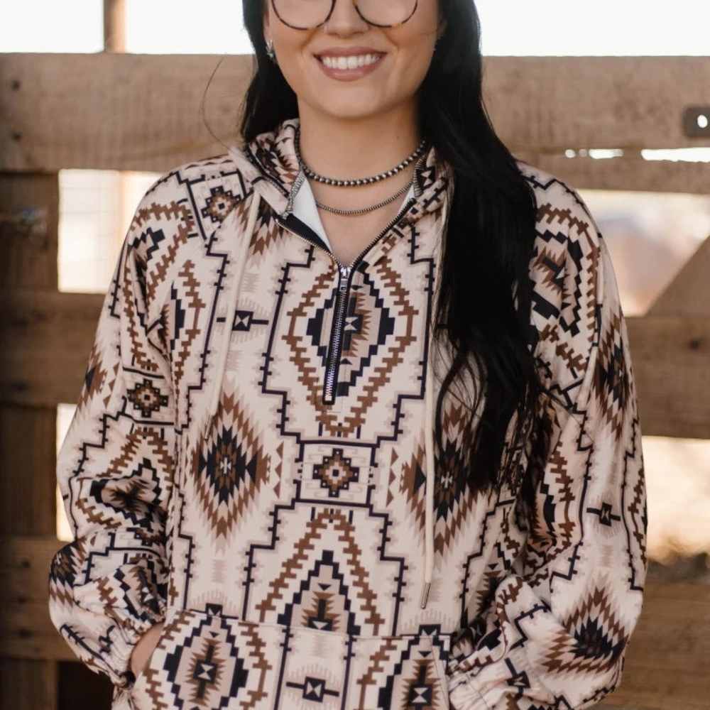 Geometric Pattern Women's Hoodie